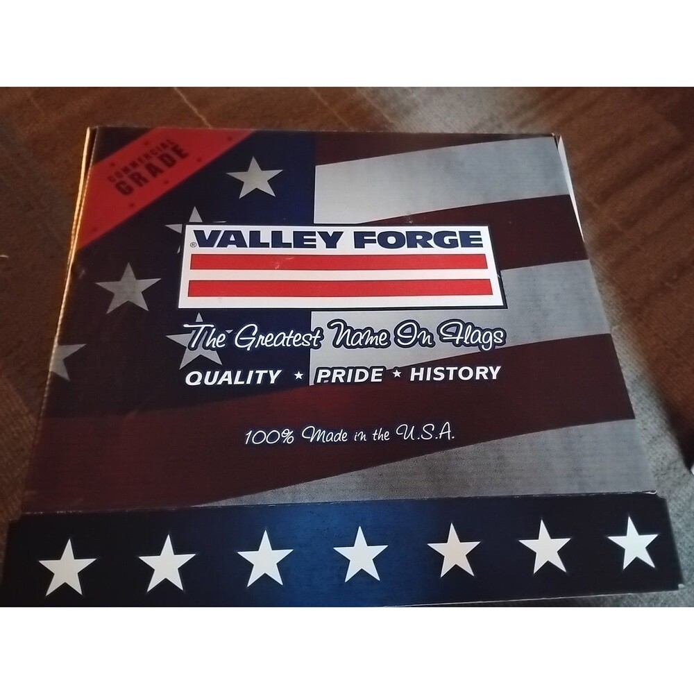 3 x 5 US American Flag Made in USA by Valley Forge Koralex II Heavy Polyester